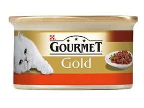 Gourmet kousky gold hovězí s kuřetem v rajčatové omáčce