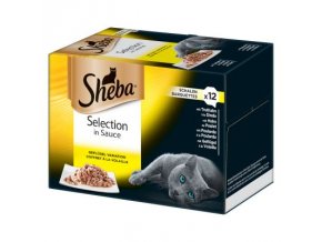 Sheba Selection in Sauce 12 x85g s kuřecím masem v omáčce