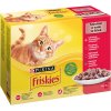 FRISKIES multipack 12 x85 g kuře, hovězí, jehněčí,kachna ve šťávě