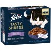 Felix Tasty Shreds mix výběr ve šťávě 12 × 80 g