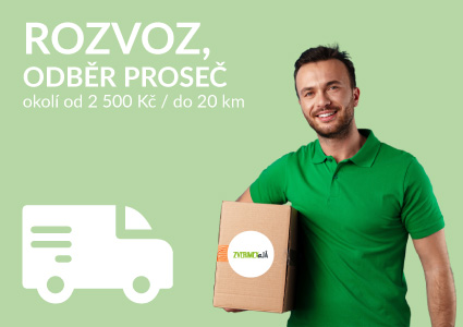 Rozvoz zdarma, osobní odběr gratis