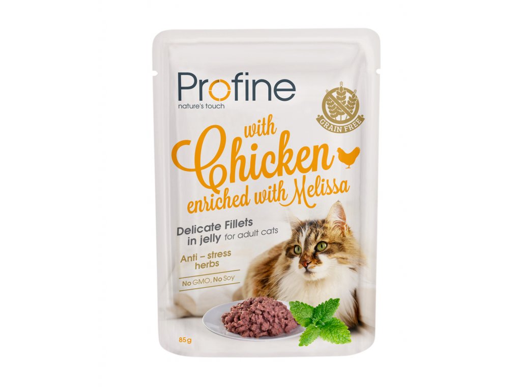 PROFINE adult cat pouch fillets in jelly with Chicken 85g