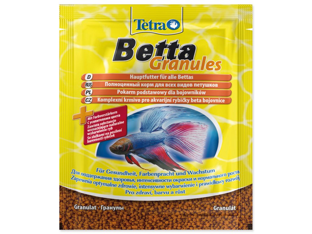 TETRA Betta Granules sáček - KARTON (25ks) 5 g