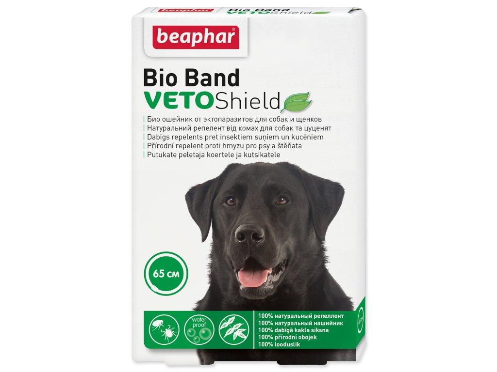 Obojek repelentní BEAPHAR Bio Band Veto Shield 65 cm 1 ks