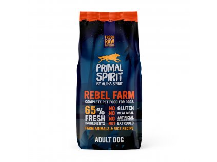 PRIMAL SPIRIT Dog 65% Rebel Farm 12kg