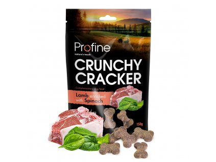 PROFINE Dog Crunchy Cracker Lamb enriched with Spinach 150 g