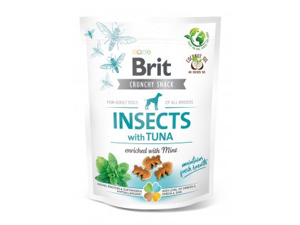 BRIT Care Dog Crunchy Cracker Insects with Tuna enriched with Mint 200 g