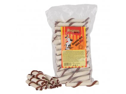 MAGNUM Rawhide roll stick 5" 12,5cm (cca 40ks) RED/WHITE