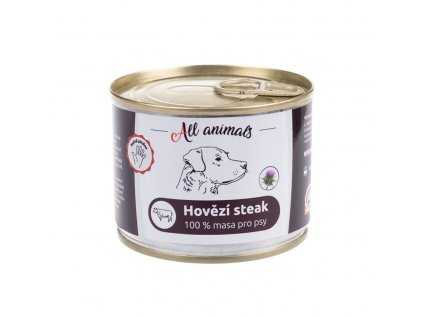 ALL ANIMALS DOG hovězí steak 200g