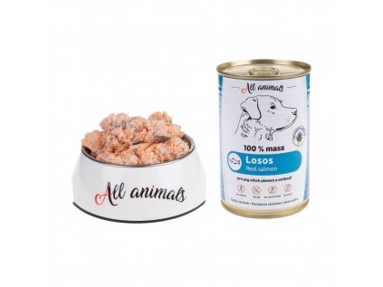 ALL ANIMALS DOG losos mletý 400g