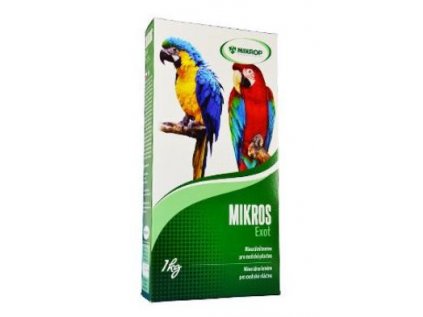 MIKROS Exot pro Papoušky plv 1 kg, krabička