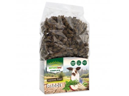 Krmivo NATURE LAND Complete pro králíky a zakrslé králíky MONO 900 g