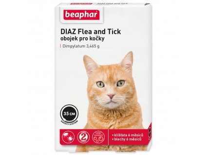 Obojek antiparazitní BEAPHAR DIAZ Flea and Tick 35 cm - KARTON (12ks) 1 ks