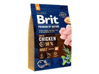 BRIT Premium by Nature Adult M 3kg - EXPIRACE
