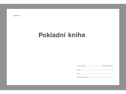 pokladni kniha gray
