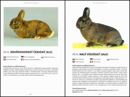 ZVR118 Dodatek vzorník plemen králíků
