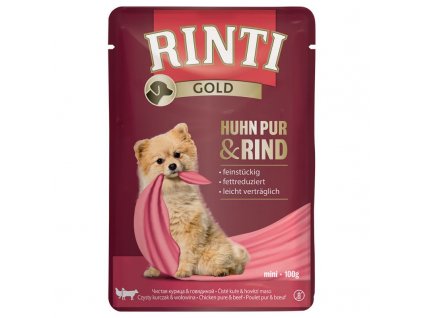 RINTI Gold kapsička kuře, hovězí 100g