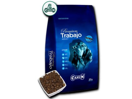 Canun Trabajo 20 kg prémiové krmivo pre energetických a poľovných psov s kuracím mäsom