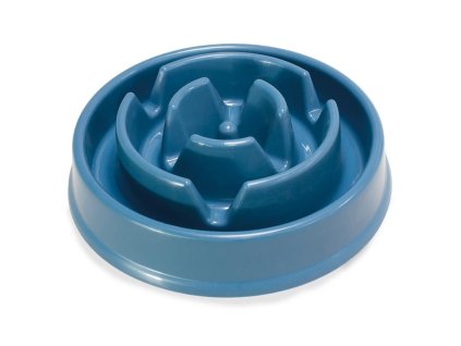 comedero azul para perros y gatos slow