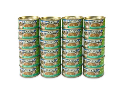 pack 24 latas atun blanco en salsa con pollo 80gr