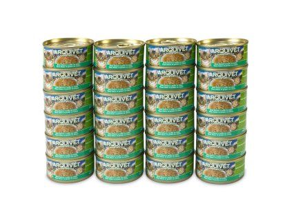pack 24 latas atun blanco en salsa con pollo 80gr