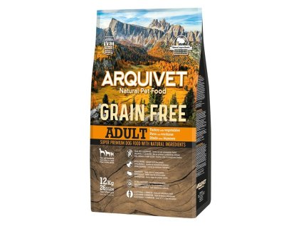 arquivet dog grain free adult pavo 12 kg
