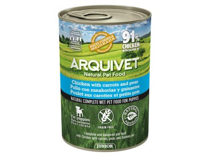 junior pollo con zanahorias guisantes y aceite de salmon