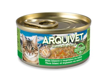 Arquivet Cat konzerva s príchuťou bieleho tuniaka a zeleninou 80 g