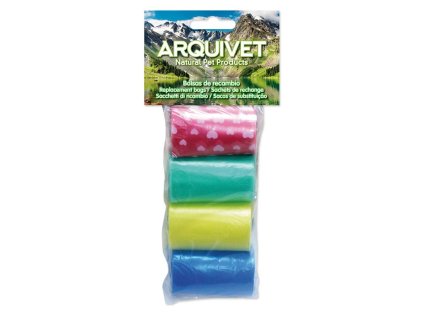 bolsas de recambio de colores 4 rollos x 20 bolsas