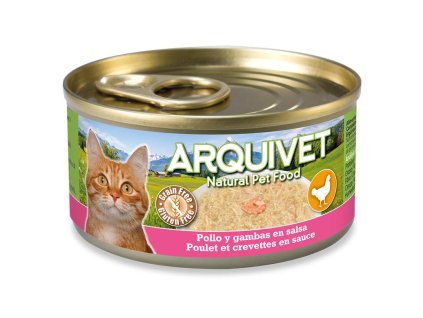 chicken in sauce with prawns 80 g cans of wet cat food