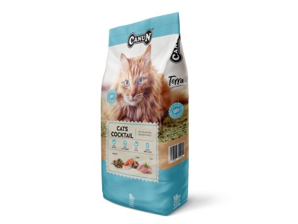 Canun Terra Cats Cocktail 18 kg pre dospelé mačky