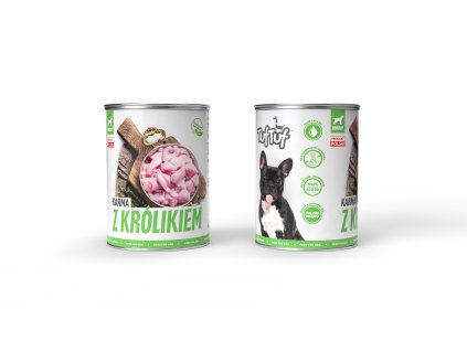 TUF TUF Mokré krmivo pre psov s králikom 400g