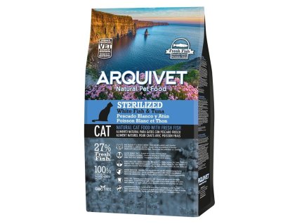 arquivet sterilized pienso gatos esterilizados pescado blanco y atun 1 kilo y medio