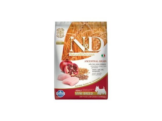N&D LG DOG Adult Mini Chicken & Pomegranate 2,5kg
