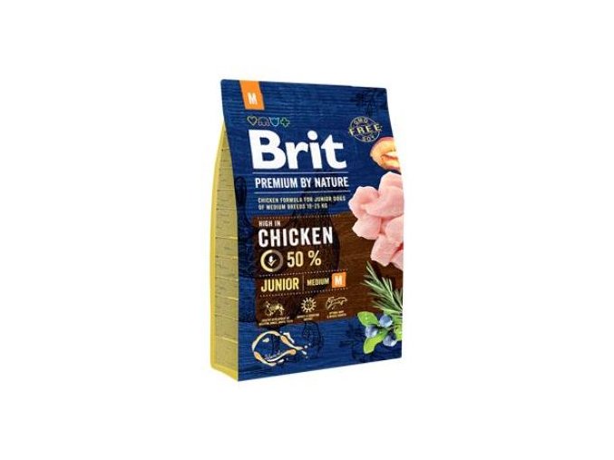 Brit Premium Dog by Nature Junior M 3kg