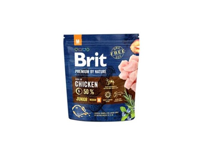 Brit Premium Dog by Nature Junior M 1kg