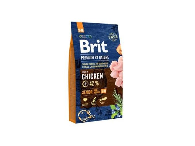 Brit Premium Dog by Nature Senior S+M 8kg