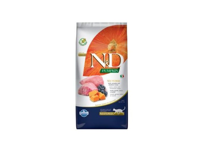 N&D Pumpkin CAT Neutered Lamb & Blueberry 5kg