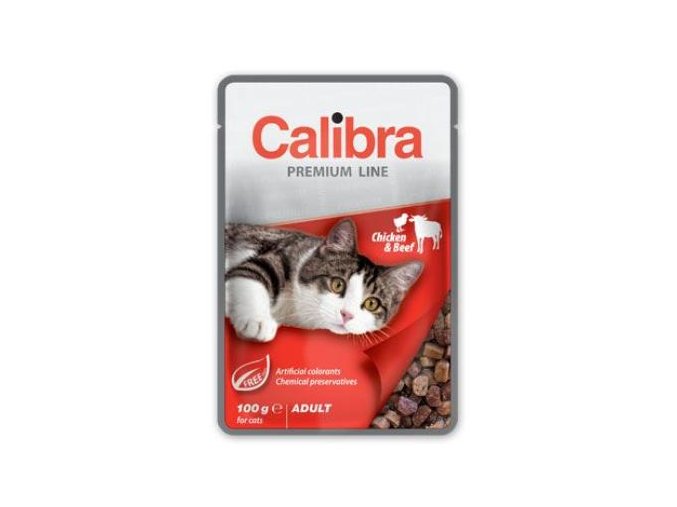 Calibra Cat kapsa Premium Adult Chicken & Beef 100g