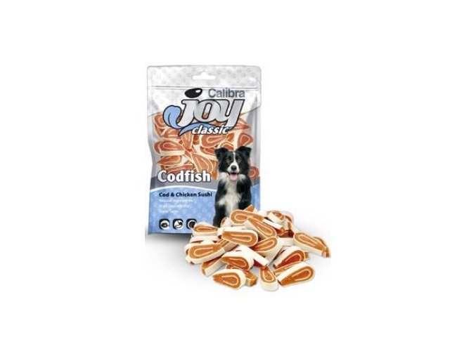 Calibra Joy Dog Classic Cod & Chicken Sushi 80g