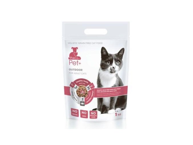 Kompletní krmivo pro kočky Pet+ 3v1 OUTDOOR 1kg