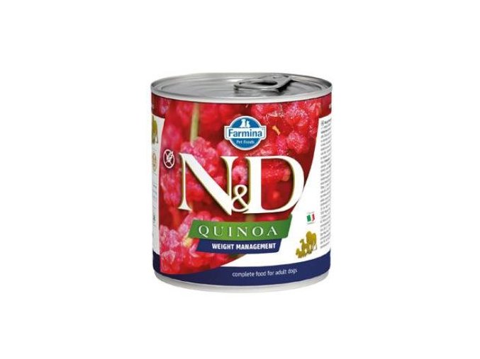 N&D DOG QUINOA Ad. Weight Mnmg Lamb&Brocolli Mini 140g