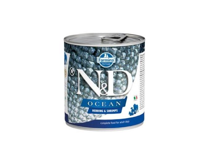 N&D DOG OCEAN Adult Herring & Shrimps Mini 140g