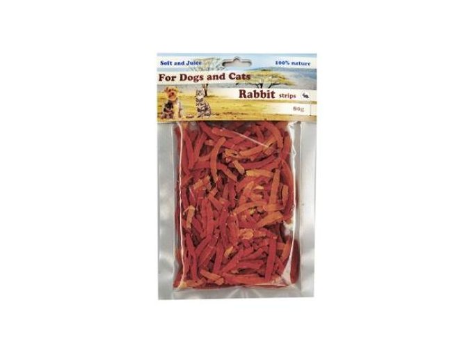 Pochoutka Králičí proužky mini 80g