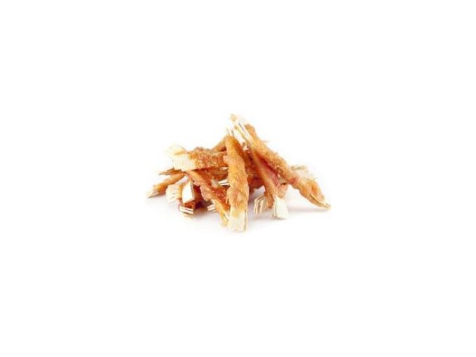 WANT Dog poch. Fish strips wrapped in chicken 400g