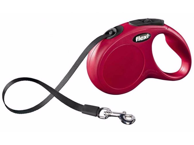 Vodítko FLEXI Classic New S pásek 5m/15kg růžová