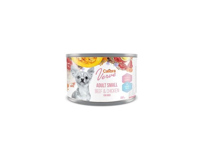 Calibra Dog Verve konz.GF Adult Small Beef&Chick 200g