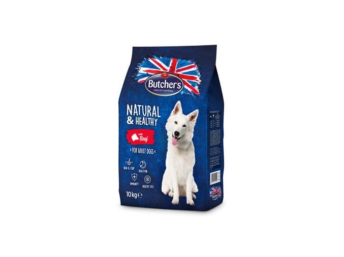 Butcher's Dog Natural&Healthy Dry s hovězím masem 10kg