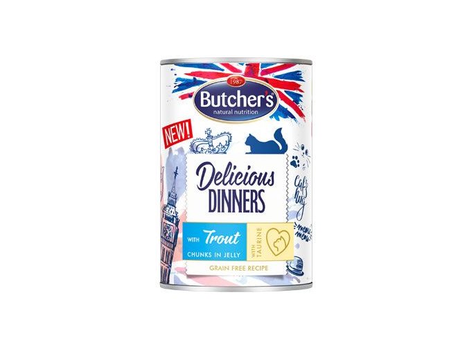 Butcher's Cat Delicious rybí v želé konz. 400g