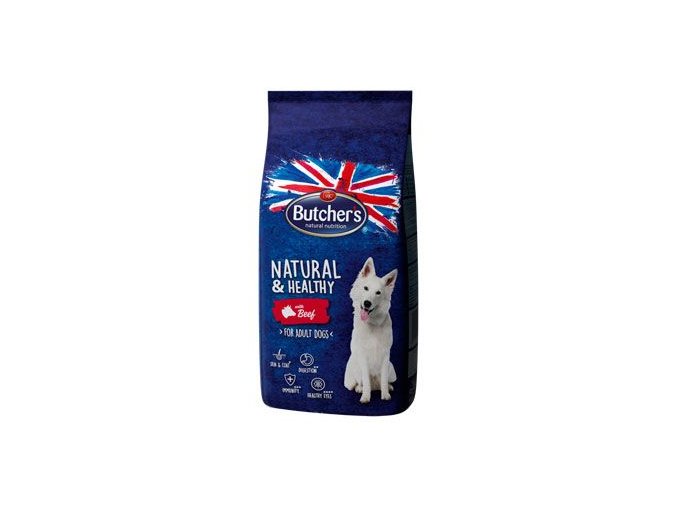 Butcher's Dog Natural&Healthy Dry s hovězím masem 15kg